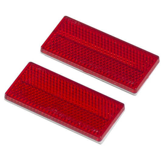Goliath Red Reflector - 70 x 32mm - Plastic - Self Adhesive - Easy Install