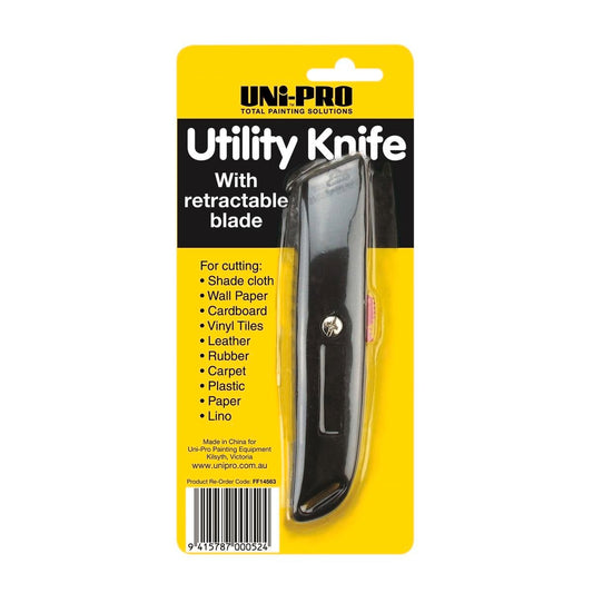 UNi-PRO Utility Trimming Knife - Super Sharp - 100mm Steel - Precision Cutting