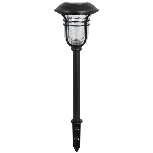 Click Vintage Solar LED Pathway Light - 125mm - Stainless Steel - Solar Powered