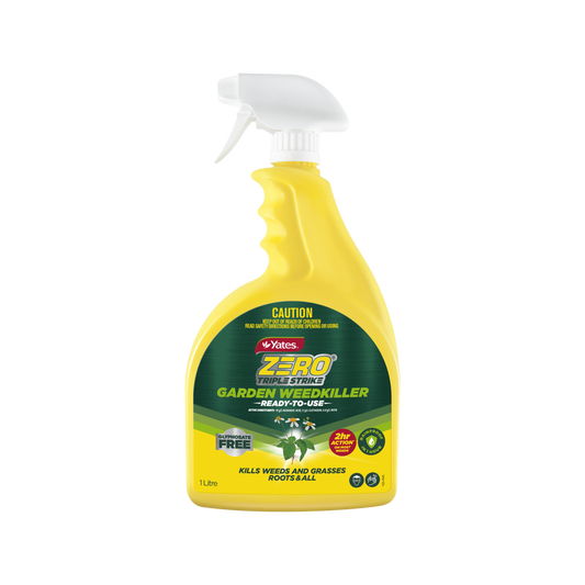 Yates Zero Ready to Use Triple Strike Garden Weedkiller 1L - Glyphosate-Free - Systemic Action - Fast Results - Auzzistore