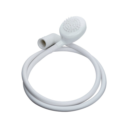 Handi Homes Push-On Tap Shower - 1.2m Rubber Hose - Plastic Head - Secure Grip