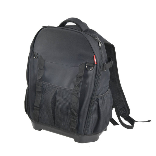 Trojan Tool Backpack with Tool Organiser - 300mm x 450mm x 200mm - Black - Durable Storage Solution - Auzzistore