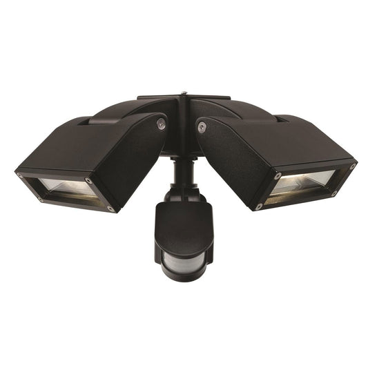 Brilliant 24W Black LED Nighthawk Sensor Flood Light - 400mm x 350mm