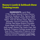 Bunji Nanna S Lamb Saltbush Stew Treat 400g - Natural Ingredients - Easy Digestion