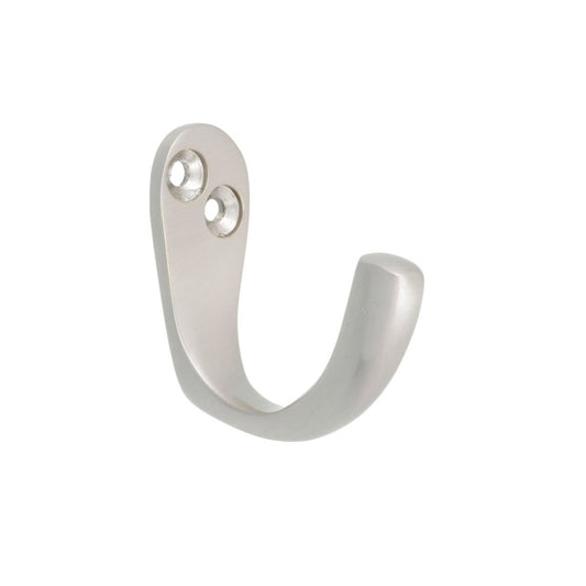 Zenith Robe Hook - 40mm Solid Brass - Brushed Nickel - Durable Design