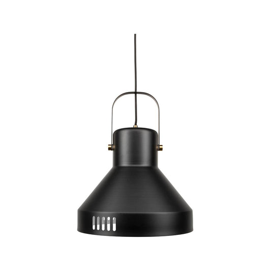 Brilliant Degraves Pendant Light - 35cm Matte Black - DIY Installation - Industrial Style