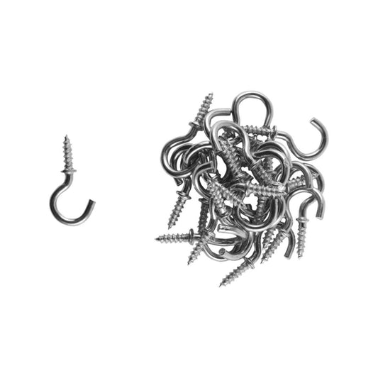 Everhang Cup Hooks - 8mm - Zinc Plated - 25 Pack - Auzzistore