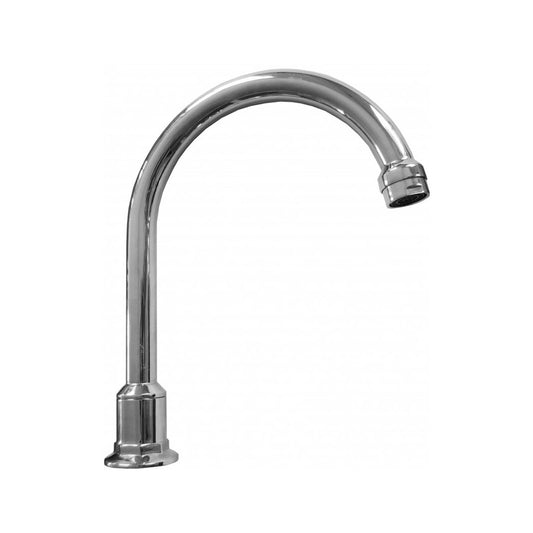 Shaw Mason Chrome Swivel Hob Spout - 175mm - Brass - Durable & Stylish