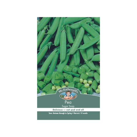 Mr Fothergill Sugar Snap Pea Seeds - 150cm - Seed - Versatile Variety - Auzzistore