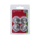 Everhang Silver Magnetic Hook 4 Pack - 35mm - Versatile Hanging Solution