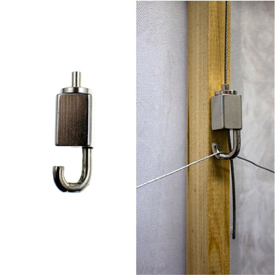Gallery Home Adjustable Floating Hook 2 Pack - Brass - 2 Pack - Easy Use