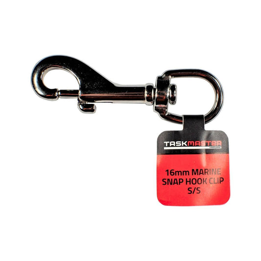 Taskmaster 16mm Stainless Steel Marine Snap Hook - Durable - Corrosion Resistant - Auzzistore