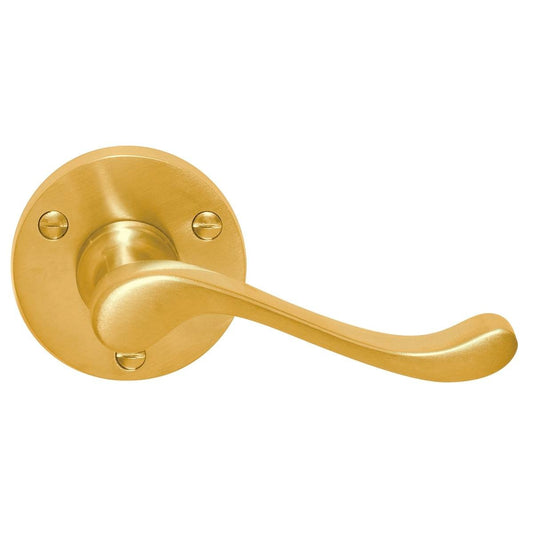 Delf Malvern Leverset - 135mm - Solid Brass - Polished Finish - Auzzistore