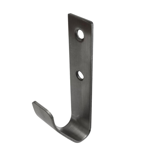 Adoored Silver Zieta Deco Hook - 29mm x 39mm x 70mm - Zinc Plated