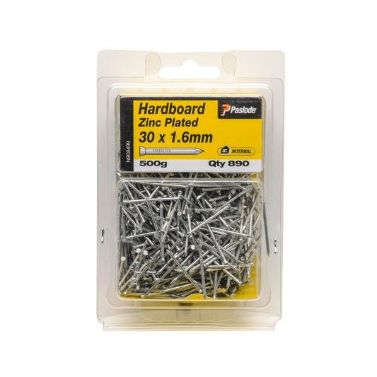 Paslode Hard Board Nail 30mm Zinc Plated 1.6mm 500g Durable Pack - Auzzistore