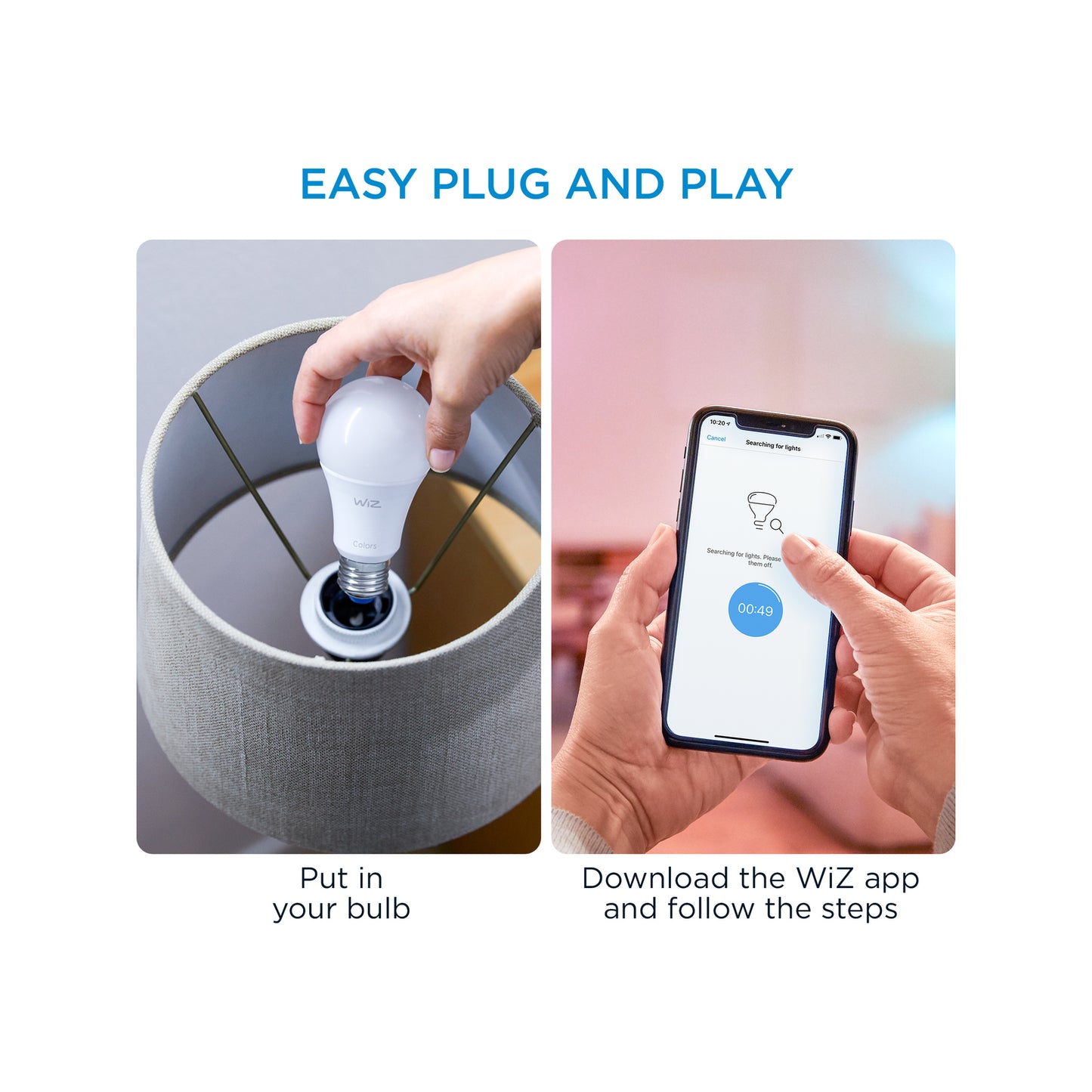 WIZ A60 E27 LED 806lm White 8W Smart Globe