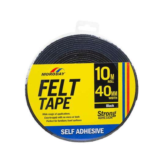 Moroday Felt Scratch Saver Tape - 40mm x 10m - Self Adhesive - Noise Reduction – view 2 - Auzzistore