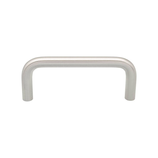 Prestige 76mm D Handle - Brushed Nickel - Zinc Alloy - Easy Install