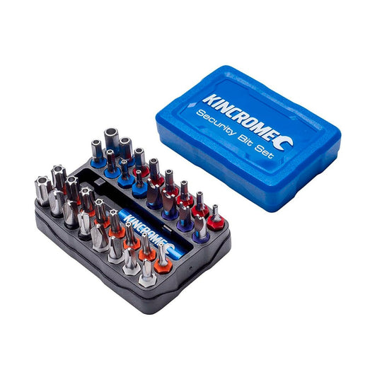 Kincrome 33 Piece Security Bit Set - 1/4" Hex Drive - Heavy Duty Use