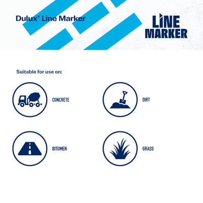 Dulux 500g Blue Spray Line Marker - 0.5L - Fast Drying, High Visibility