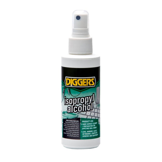 DIGGERS Isopropyl Alcohol 125ml - Hard Surface Cleaner - Fast Evaporation - Auzzistore