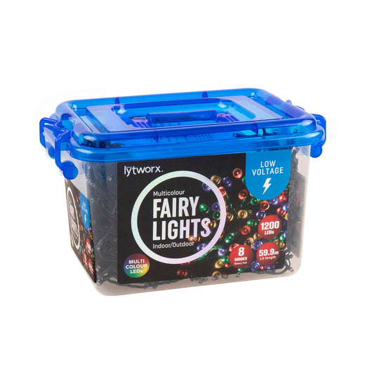 Lytworx Low Voltage Multicolour Fairy Lights 1200 Pack - 59.9m - Auzzistore