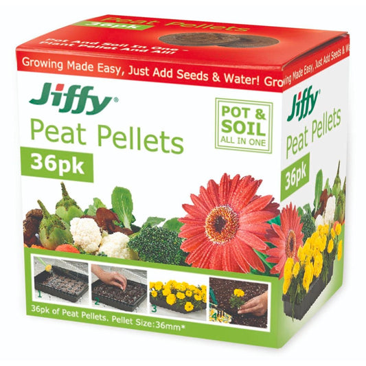 Mr Fothergill Jiffy Peat Pellets - 36mm - Compressed Peat - Seed Raising - Auzzistore