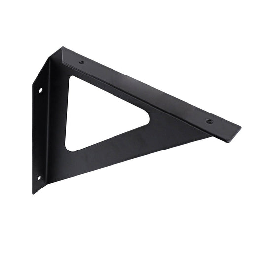 Carinya Black Triangle Stayed Bracket 190mm Steel 100kg Capacity - Auzzistore
