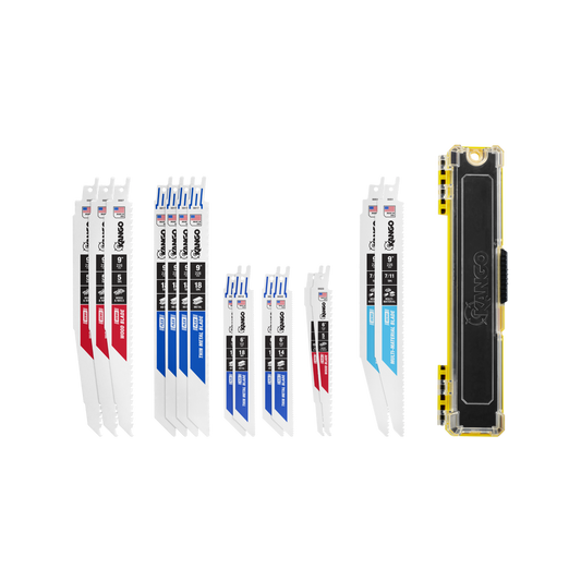Kango 15 Piece Reciprocating Saw Blade Set - 9" & 6" Blades - Bi-metal – view 2
