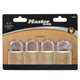 Master Lock 40mm Brass Keyed Padlock 4 Pack - Durable - Rust Resistant