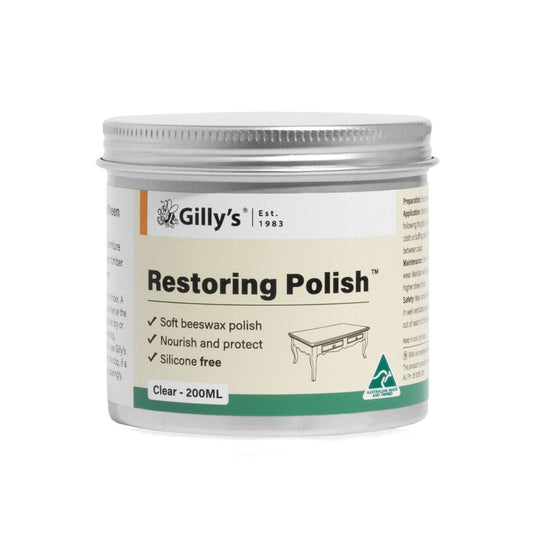 Gilly S Restoring Polish - 200ml - Clear - Wood and Leather Care