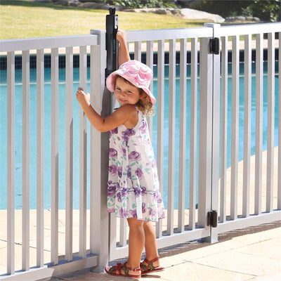 TruClose Self Closing Pool Gate Hinges - Adjustable - Black - Durable
