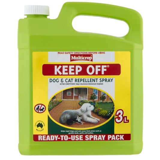 Multicrop Keep Off Dog and Cat Repellent - 3L - Plastic - Pet Friendly - Auzzistore