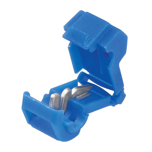 Narva Ezy Tap Wire Connector 4mm Vinyl Metal 8 Pack Blue