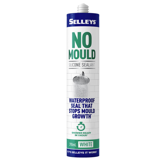 Selleys No Mould Resistant Silicone Sealant 290ml - White - 290ml - Auzzistore