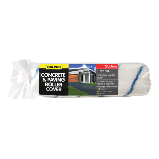Uni Pro Concrete Roller Cover 230mm Woven Nylon 11mm Nap - Auzzistore