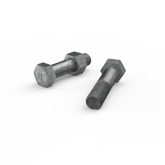 Zenith M16 x 65mm Hot Dip Galvanised Hex Head Bolts and Nuts 12 Pack – view 2 - Auzzistore
