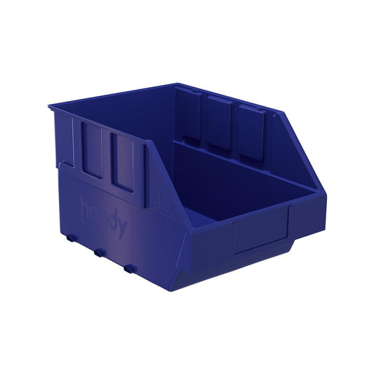 Handy Storage Plastic Storage Tote Size 40 Blue Durable Easy Access - Auzzistore
