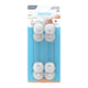 Perma Child Safety 18cm Adhesive Flexi Locks 4 Pack - Plastic - Childproof