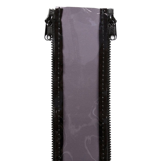 Bistro Blinds Zip Joiner 10 x 240cm Charcoal PVC Durable Outdoor - Auzzistore