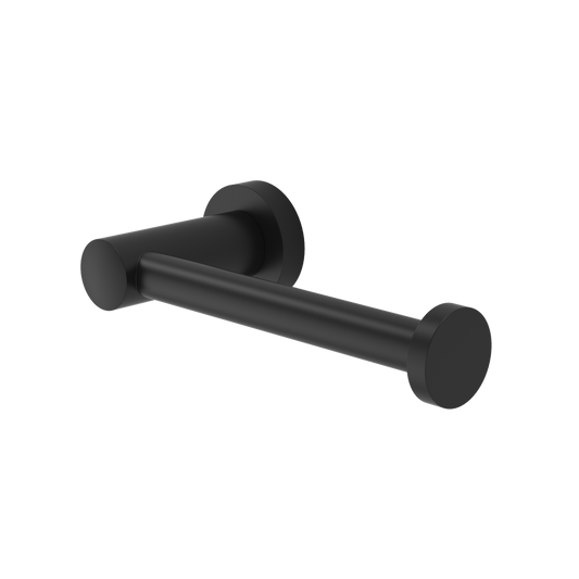Caroma Matte Black Cosmo Toilet Roll Holder - 170mm x 45mm x 78mm - Black