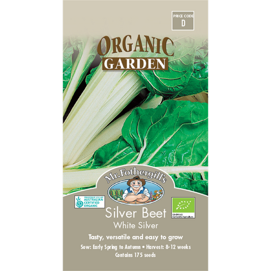 Mr Fothergill Silverbeet Seeds - 12 Weeks - Organic - Easy to Grow - Auzzistore