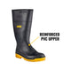 Dewalt Midland Pro Comfort Safety Gumboots Size 8 - PVC - Black - Durable Comfort