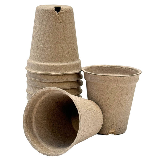 Garden Basics 55mm Paper Seedling Pots 90 Pack - Biodegradable - Air Pruning – view 2 - Auzzistore
