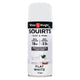 White Knight Squirts 310g White Flat Spray Paint - Solvent Based - Quick Dry - Durable Finish
