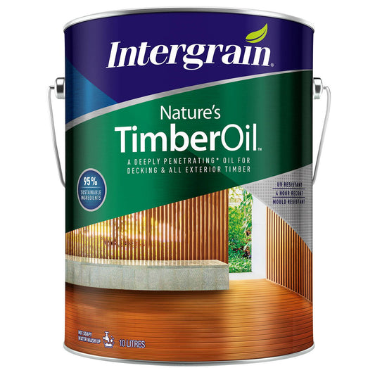 Intergrain Nature's Timber Oil - 10L - Oil Based - UV Resistant - Auzzistore