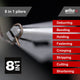 Wiha 8 in 1 Multi Function Pliers - 209mm - Steel - Ergonomic Design