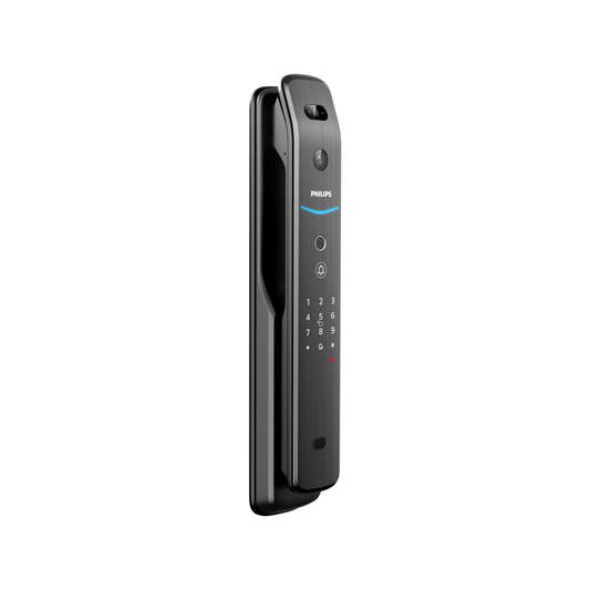 Philips Easykey Smart Mortise Door Lock - 3D Facial Recognition - Black - 80mm x 420mm - Auzzistore