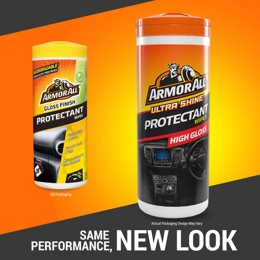 Armor All Ultra Shine Protectant Car Cleaning Wipes 30 Pack - 84mm x 220mm - Biodegradable, UV Protection – view 2
