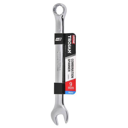 Trojan 9mm Combination Spanner - Polished Chrome Vanadium - Durable Tool – view 2